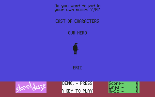 Skool Daze screenshot 4 for Commodore 64